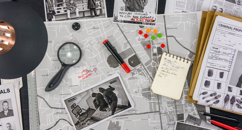 Private Investigator Reviewing Potential Organized Crime Schemes